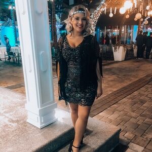 [Minuet] Embellished Mini Dress